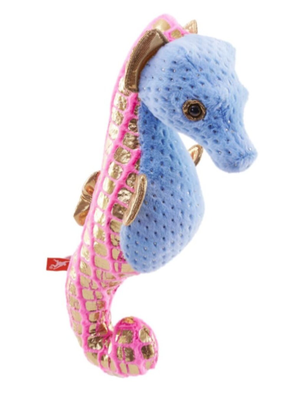 Foilkins Blue Seahorse 12” Plushie  NWOT